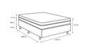 Ver imagem 4 de Cama Box Casal - Tecido Sintético Branco com Colchão Extra Firme D28 - Suporta 80Kg