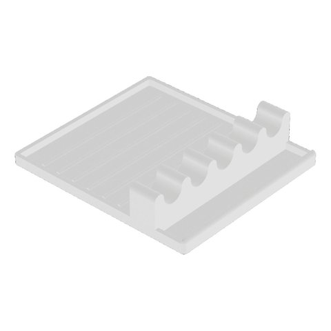 Suporte de Apoio para 5 Talheres para Bancada de Cozinha - Branco