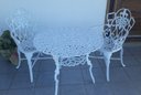 Ver imagem 2 de Conjunto de Mesa para Jardim Floral com 2 Poltronas e Mesa Alta em Alumínio Fundido Unifer Móveis