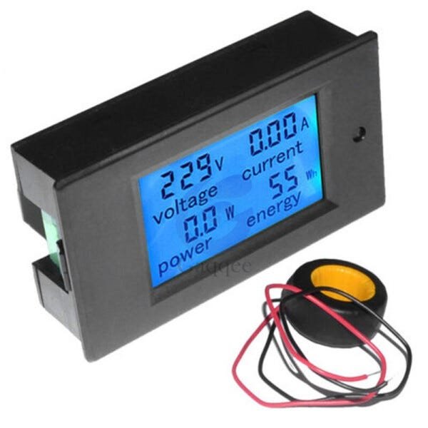 Wattimetro Voltimetro Amperimetro Ac 100a 80~260v