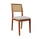 Ver imagem 7 de Mesa de Jantar Embau com 4 Cadeiras Vitória Linho Off White 140cm