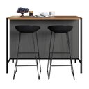Ver imagem 6 de Mesa Bancada Ilha Gourmet 127cm P1034 Grafite Mell Pp Milani Store
