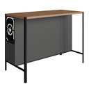 Ver imagem 5 de Mesa Bancada Ilha Gourmet 127cm P1034 Grafite Mell Pp Milani Store