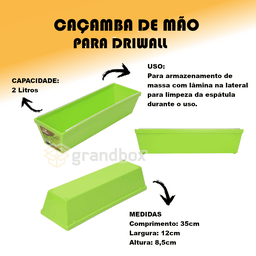 Caçamba de Mão para Driwall com Lâmina P/ Espátula Condor - 2