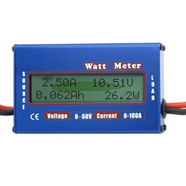 Wattimetro Dc 4,5-60v, 0-100a Voltimetro E Amperimetro