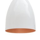 Ver imagem 3 de Pendente Soft Poptem cone aluminio branco e cobre