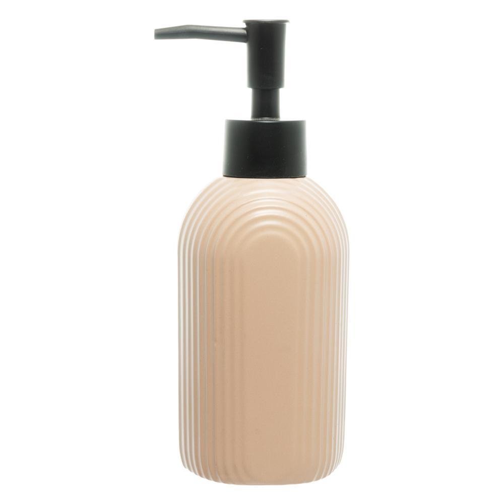 Porta Sabonete Líquido de Cerâmica Arcos Nude 350ml - Wolff - 3