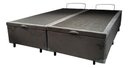 Ver imagem 5 de Cama Box Baú Queen com Blindagem Fabricação Própria Blindada - Suede - Cinza