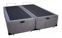 Ver imagem 1 de Cama Box Baú Queen com Blindagem Fabricação Própria Blindada - Suede - Cinza
