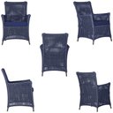 Ver imagem 5 de 4 Poltronas e 1 Mesa Igapó em Alumínio Pintura Marrom Corda Náutica Estofado 10