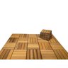 Deck de Madeira Modular Base Plástica 30x30 cm de Itauba Cx. com 11 peças - 2
