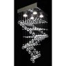 Lustre para Sala, Corredor, Quarto, Sala de Jantar em Cristal K9 Base 38x38 80cm - 1
