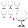 Jogo com 6 Taças de Cristal Conhaque 690ml Colibri Bohemia - 2