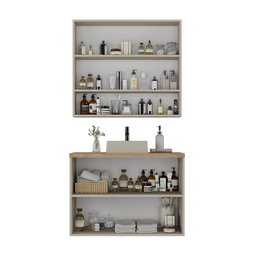 Conjunto de Banheiro com Cuba Nature Estilare 90cm  - 3