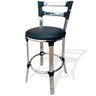 BANQUETA ALTA EVOLVE 50CM BALCÃO BANCADA COZINHA ÁREA GOURMET CHURRASQUEIRA ALUMÍNIO FIBRA SINTÉTICA - 1