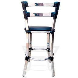 BANQUETA ALTA EVOLVE 50CM BALCÃO BANCADA COZINHA ÁREA GOURMET CHURRASQUEIRA ALUMÍNIO FIBRA SINTÉTICA - 3