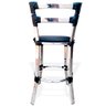BANQUETA ALTA EVOLVE 50CM BALCÃO BANCADA COZINHA ÁREA GOURMET CHURRASQUEIRA ALUMÍNIO FIBRA SINTÉTICA - 3