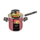 Ver imagem 2 de Cuscuzeiro e Caldeirão com Tampa de Vidro 12cm Cereja 136112 - Fortaleza