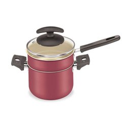 Cuscuzeiro e Caldeirão com Tampa de Vidro 12cm Cereja 136112 - Fortaleza - 1