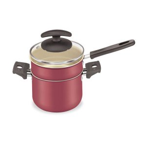 Cuscuzeiro e Caldeirão com Tampa de Vidro 12cm Cereja 136112 - Fortaleza