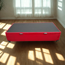 Ver mais imagens de Cama Box Baú Solteiro Suede Vermelho + Colchão Ortobom Elegant Superpock