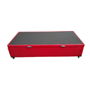 Ver imagem 3 de Cama Box Baú Solteiro Suede Vermelho + Colchão Ortobom Elegant Superpock