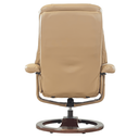 Ver imagem 4 de Poltrona de Massagem Reclinável Brisa Domi Design Pu Creme com Controle e Apoio para Os Pés