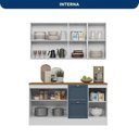 Ver imagem 5 de Cozinha Completa Modulada Americana 4 Peças Aérea com Balcão Tampo Unna Yescasa