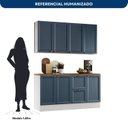 Ver imagem 4 de Cozinha Completa Modulada Americana 4 Peças Aérea com Balcão Tampo Unna Yescasa