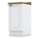 Ver imagem 1 de Balcão 1 Porta 40cm Americana Branco com Tampo Nature - Móveis Henn