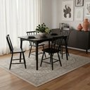 Ver imagem 7 de Jogo de Jantar Colonial Brisa Mesa 110x80 Cm + 04 Cadeiras Preta Rustico