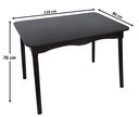 Ver imagem 6 de Jogo de Jantar Colonial Brisa Mesa 110x80 Cm + 04 Cadeiras Preta Rustico