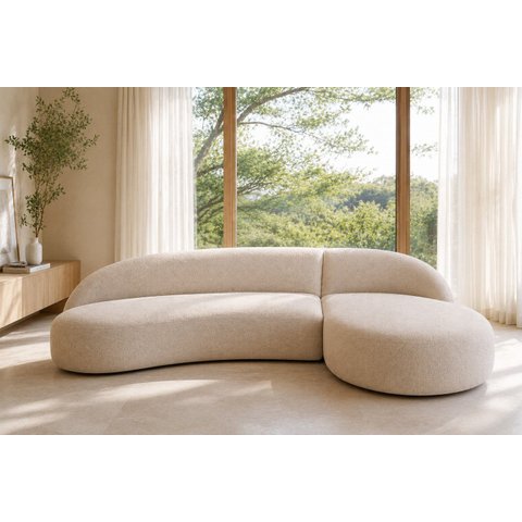 Sofá Luxuoso Sala de Estar Modular 290cm Aiko