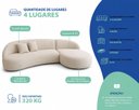 Ver imagem 4 de Sofá Luxuoso Sala de Estar Modular 290cm Aiko