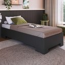 Ver imagem 3 de Cama de Solteiro para Colchão 188x78cm Multimóveis Cr40134 Grafite