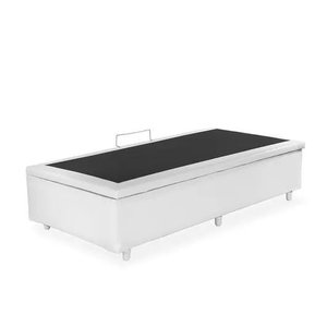 Base Box Baú Solteiro Sintético Branca - 45x88x188