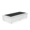 Base Box Baú Solteiro Sintético Branca - 45x88x188 - 1