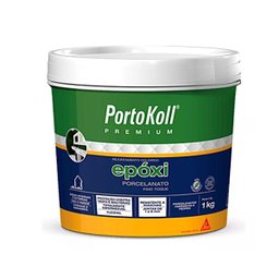 Rejunte Epoxi Porcelanato Premium Portokoll Cinza Platina 1kg - 1