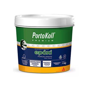 Rejunte Epoxi Porcelanato Premium Portokoll Cinza Platina 1kg