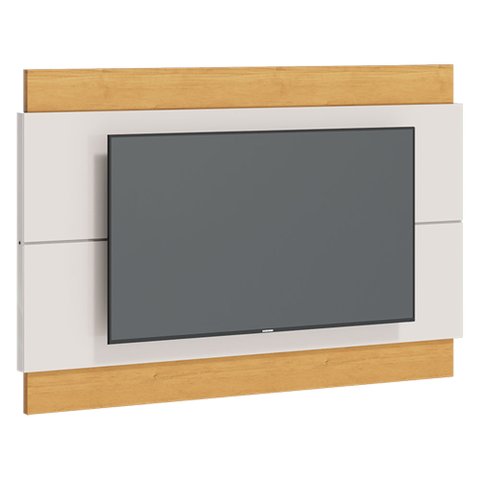 Painel Decorativo Sala de Estar 146cm Julien Off White/Nature - Gran Belo