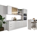 Ver imagem 2 de Cozinha Completa Mdf Estilo Americana Modulável Lançamento Cor:branco