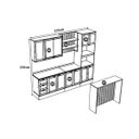 Ver imagem 3 de Cozinha Completa Mdf Estilo Americana Modulável Lançamento Cor:branco