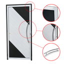 Ver imagem 2 de Porta Alumínio Lambril Savana c/Puxador D.Mix Preto 100 Brimak