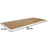 Tampo para Balcão 160 Cm Amendoa Ajl - 2
