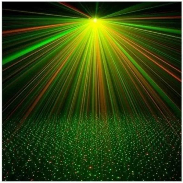 Projetor Holográfico Canhão Laser Efeitos Luz Strobo Iluminação Animação Pisca LED Decoração Baladas - 2