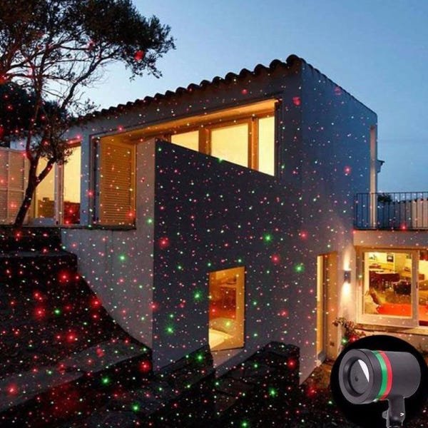 Projetor Laser Vermelho e Verde Decoração Iluminação Natal Festa Palco Refletor - 3