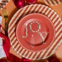 Ver imagem 4 de Prato Sobremesa Natalino Joy Vermelho 10 Classific