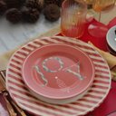 Ver imagem 5 de Prato Sobremesa Natalino Joy Vermelho 10 Classific