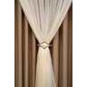 Cortina Blackout Tecido com Voil 6,00 x 2,70 Quarto Sala Avelã Palha - 2
