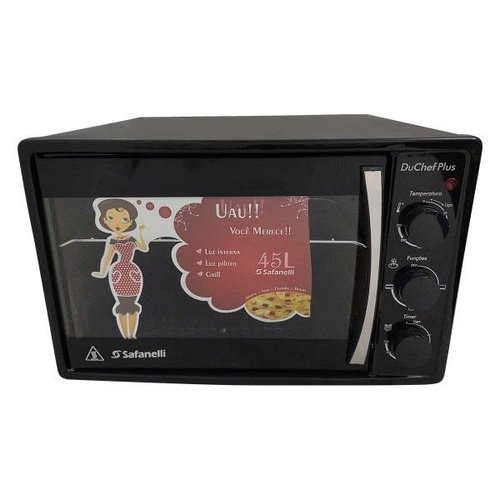 Forno Eletrico Moob 45l Preto Luz Interna (127)